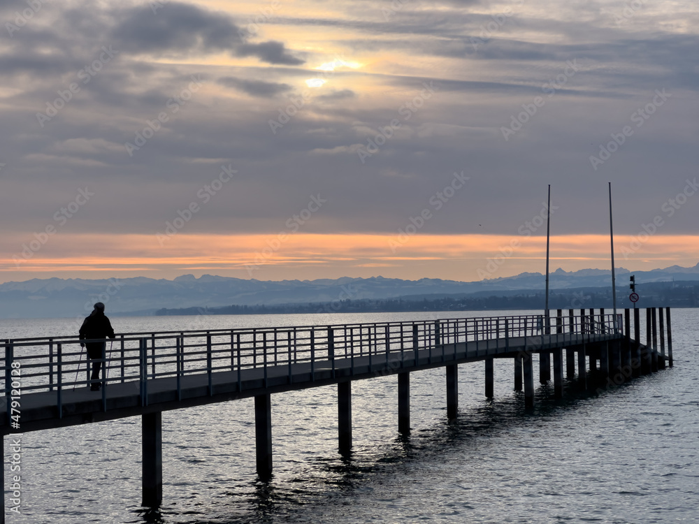 Obraz premium Konstanz am Bodensee im Winter