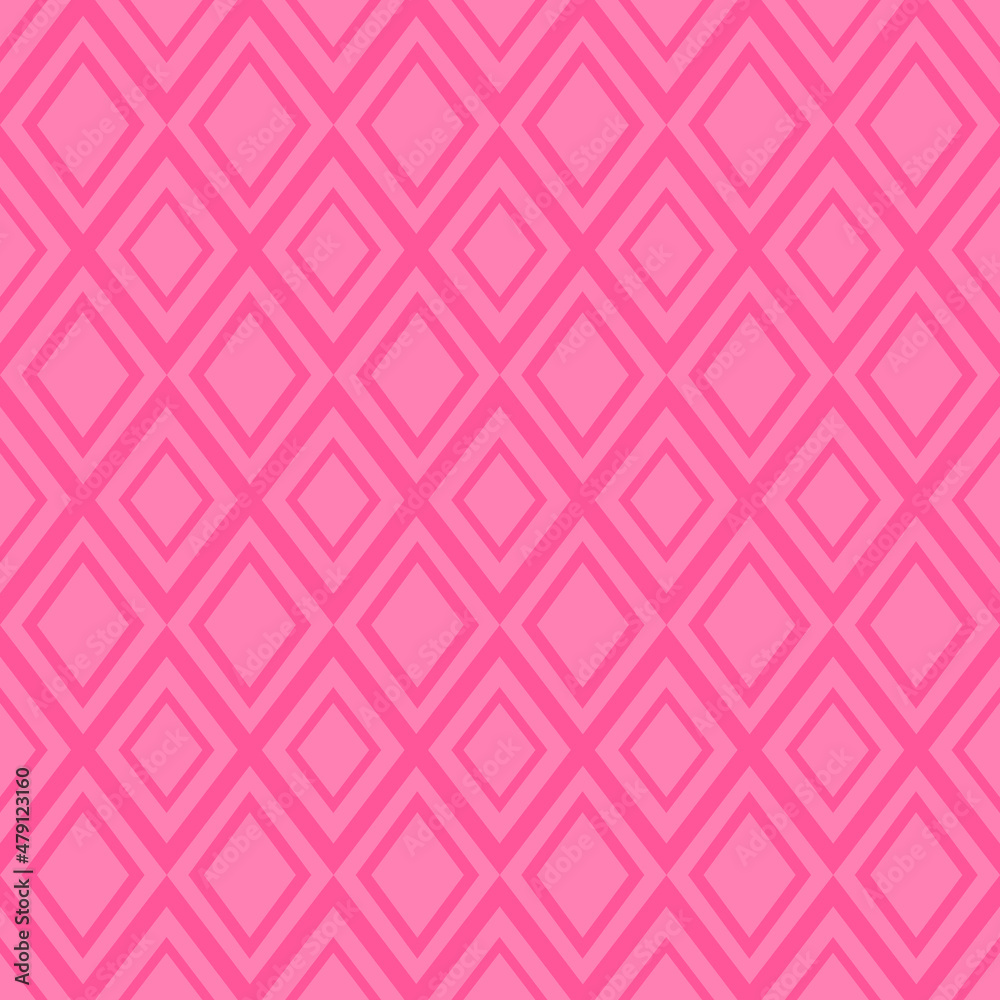 Seamless vector geometric  on pink background for pattern