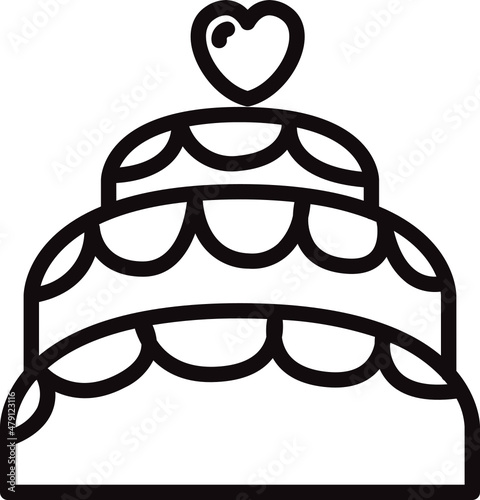 wedding cake icon