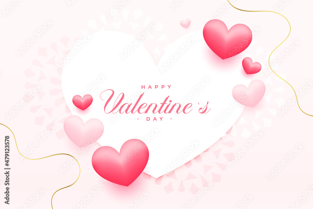 realistic valentines day greeting card beautiful design realistic valentines day greeting card beautiful design