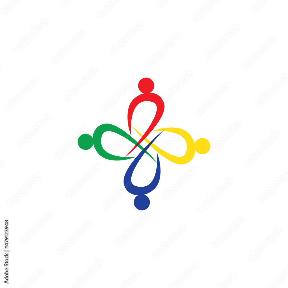 Fototapeta premium Community, network and social icon