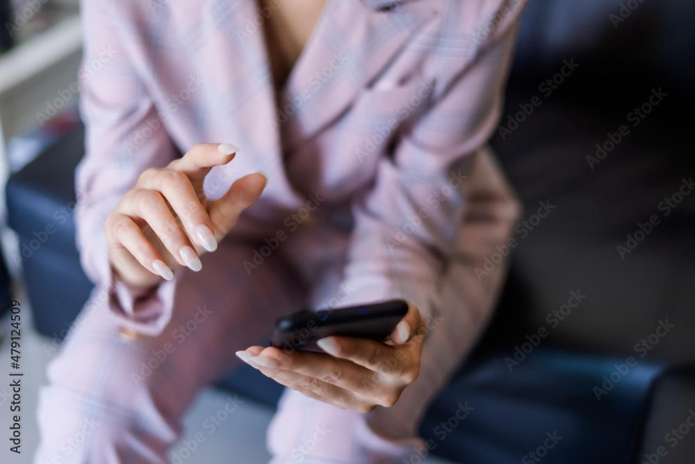 person using smartphone