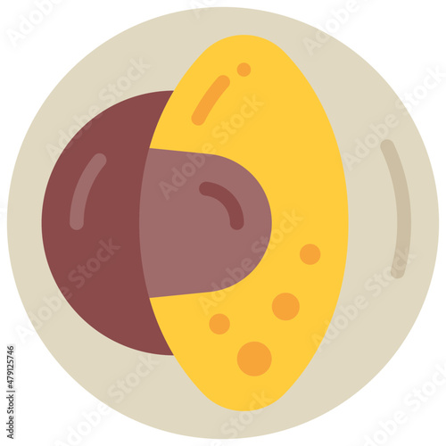 omurice flat icon