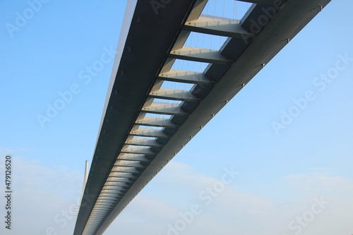 Mega Bridge Crossing Over Blue Sky