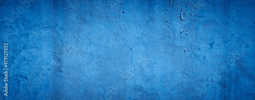 dark blue abstract cement concrete wall texture background © Menganga