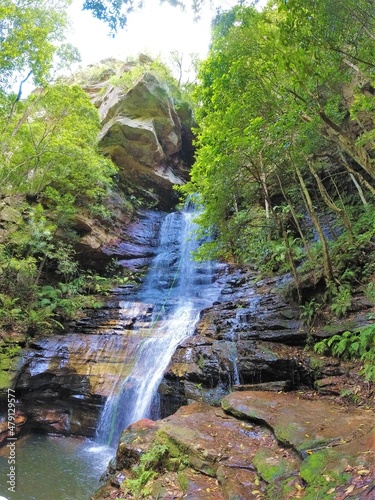waterfall, water, nature, forest, river, landscape, cascade, stream, green, fall, rock, stone, spring, tree, trees, mountain, park, jungle, creek, scenery, waterfalls, rocks, travel, beautiful, tropic