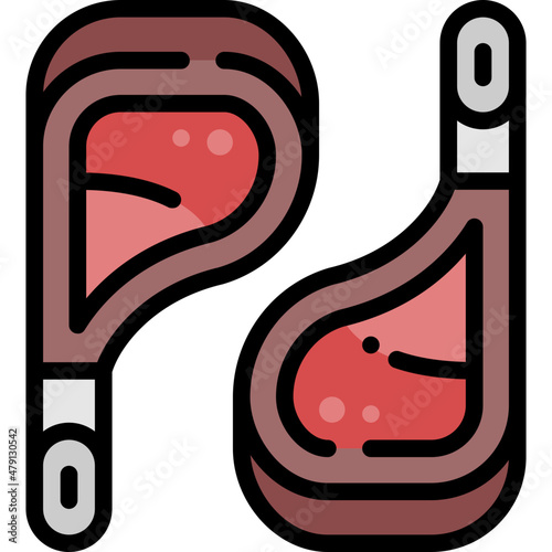 lamb filled outline icon