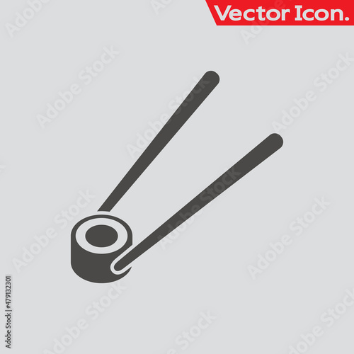 Chopsticks icon isolated sign symbol and flat style for app, web and digital design.