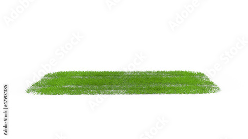 astro turf with shadow 3d render