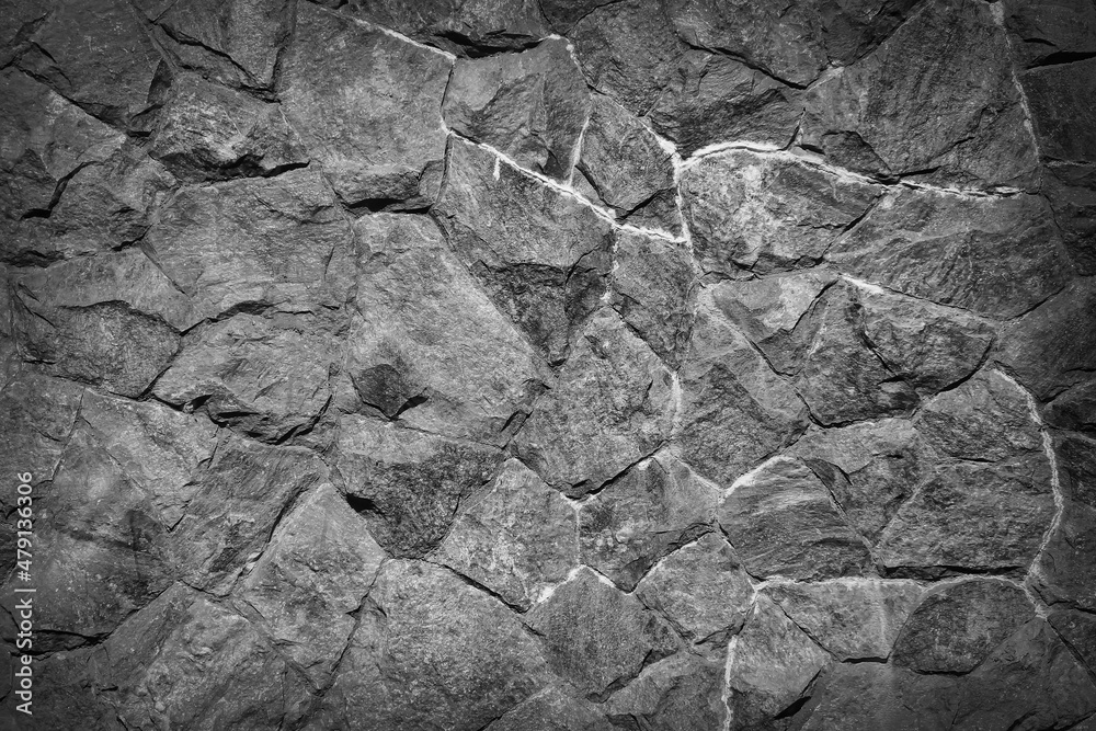 Rock wall dark black texture decorative on background Rock wall dark black texture decorative on background