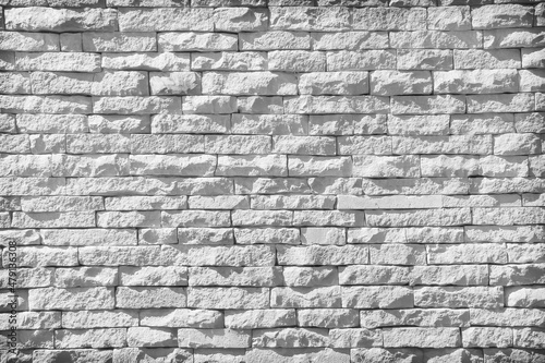 Grey sand stone brick decorative on wall for background