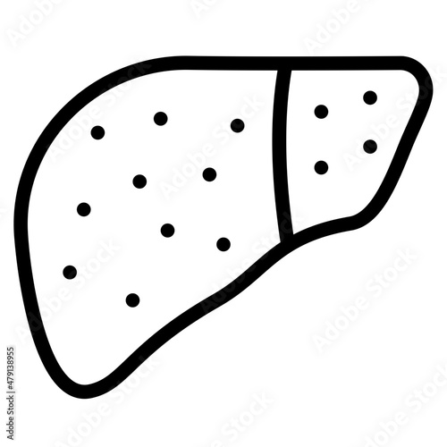 cirrhosis outline icon