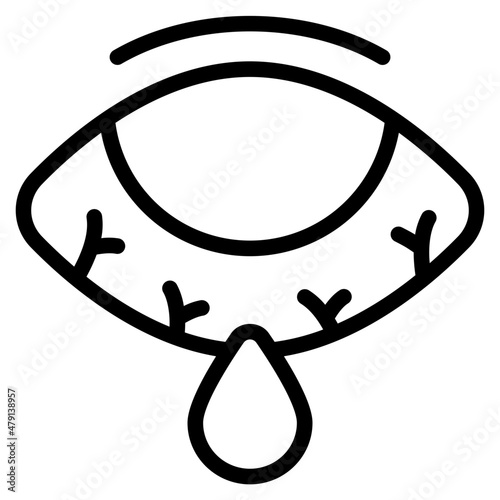 conjunctivitis outline icon