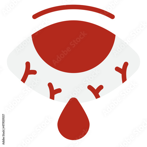 conjunctivitis flat icon
