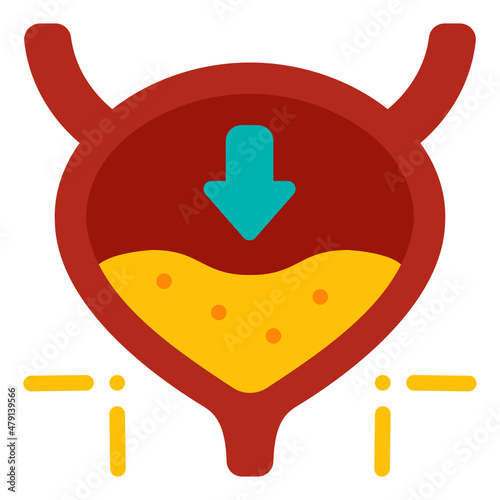 cystitis flat icon