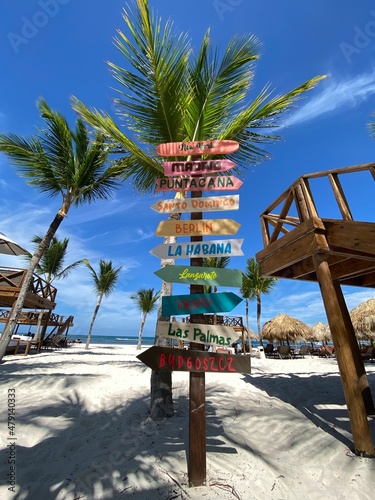 Punta Cana Beach Sign
