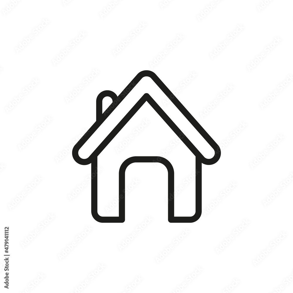 Home or House icon illustration. Line style homepage symbol. Home or House icon illustration. Line style homepage symbol.