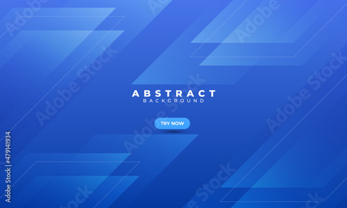 Abstract blue geometric background. smooth color gradation. dynamic and sport banner concept
