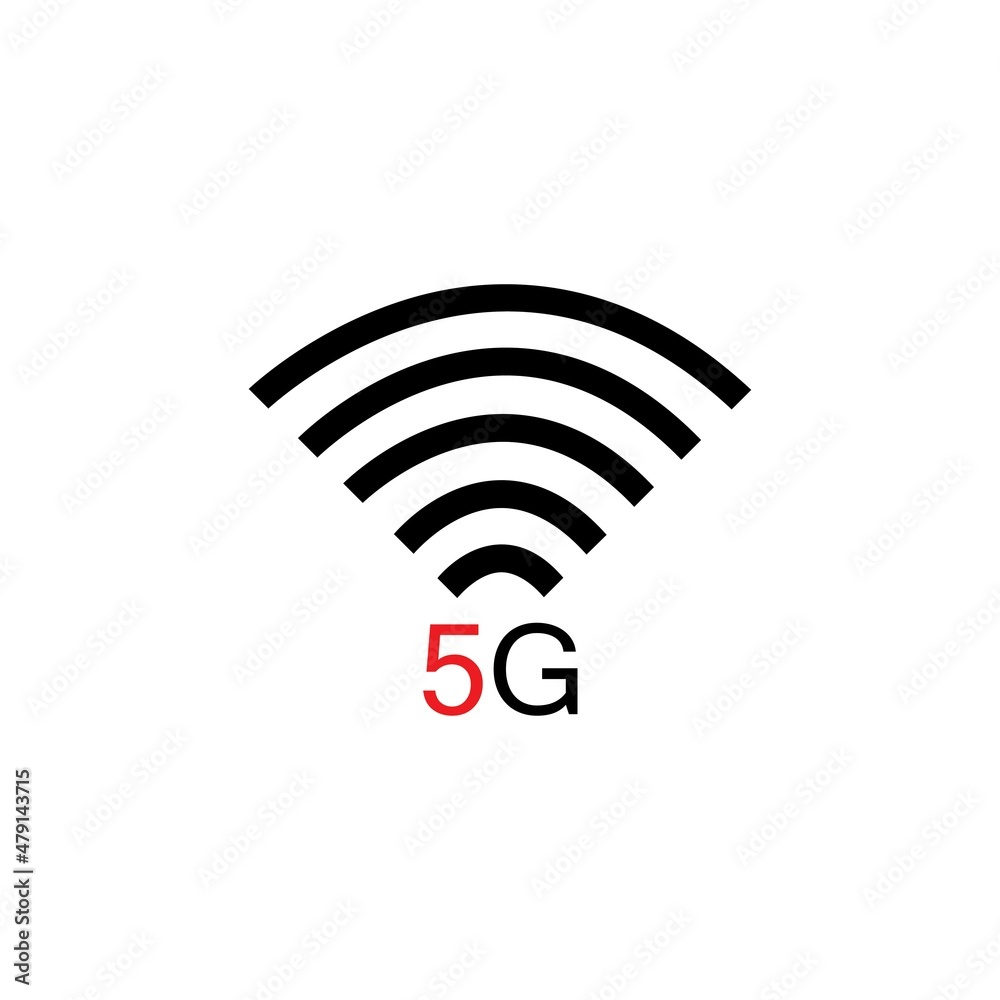 5G Icon vector flat design 5G Icon vector flat design