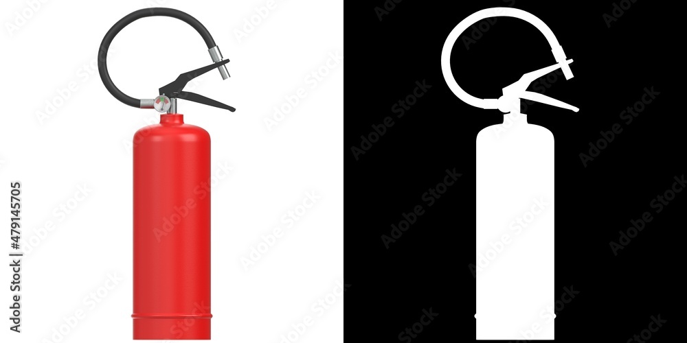 Obraz premium 3D rendering illustration of a fire extinguisher