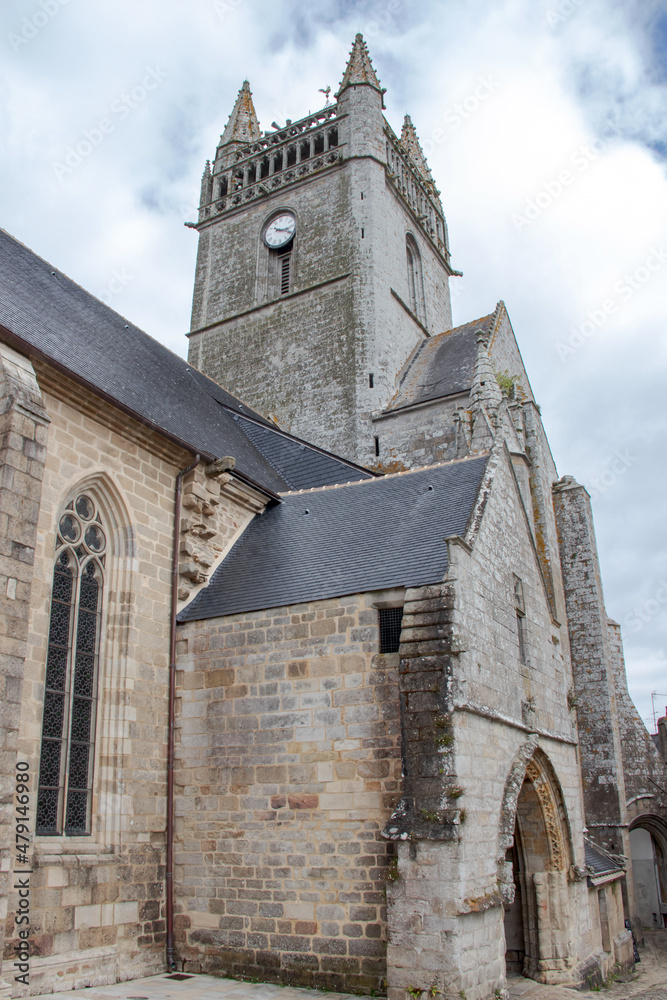 Quimperlé. Eglise Notre-Dame de l'Assomption. Finistère. Bretagne