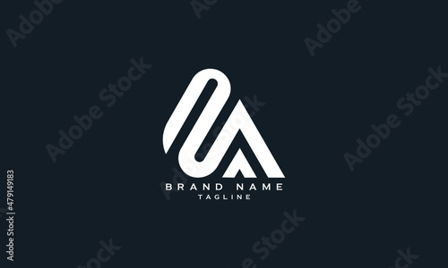 NUA, SA, MA, Abstract initial monogram letter alphabet logo design photo