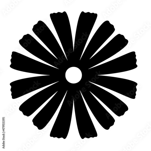 Flower vector, flower silhouette, floral illustration