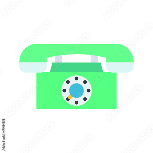 Landline Vector icon which is suitable for commercial work and easily modify or edit it

