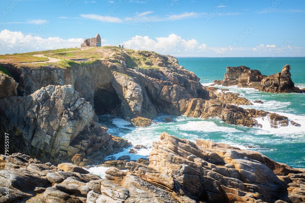 La côte sauvage de Quiberon en Bretagne