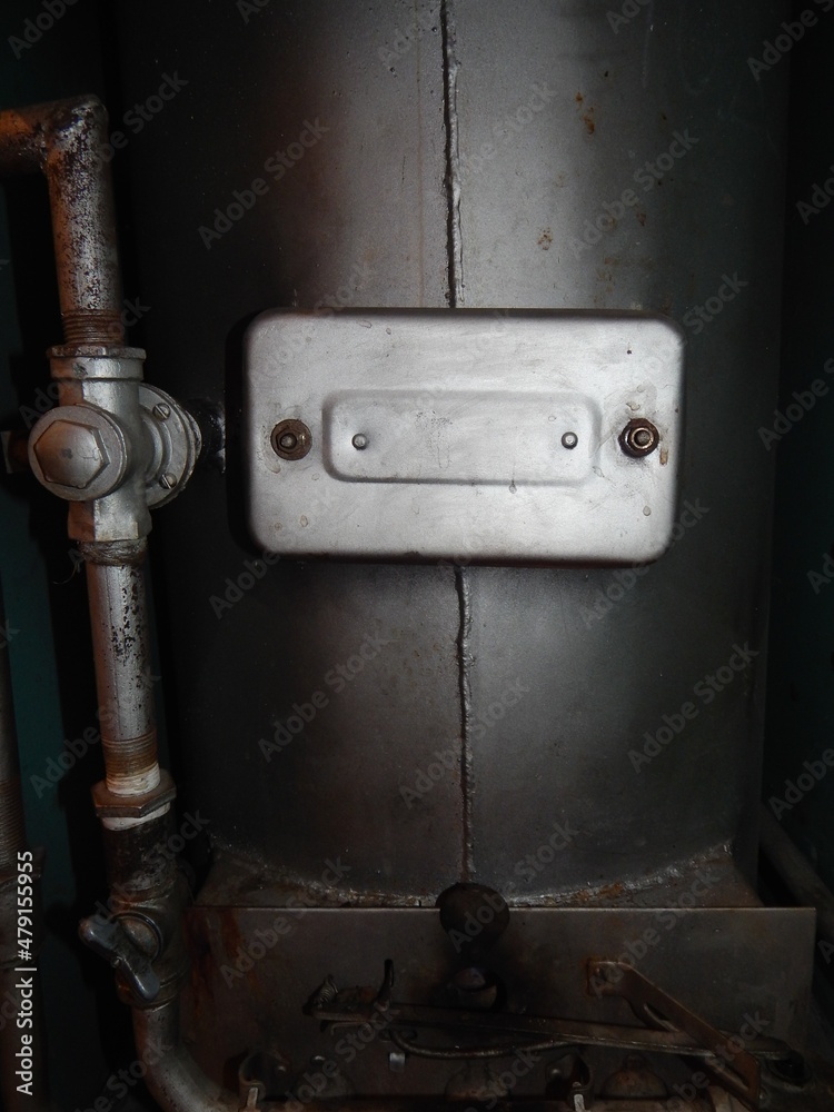 Gas heating equipment. Old gas boiler. Gas heating equipment. Old gas boiler.