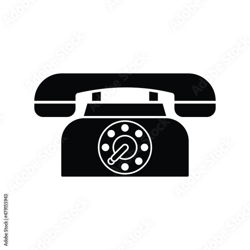 Landline Vector icon which is suitable for commercial work and easily modify or edit it

