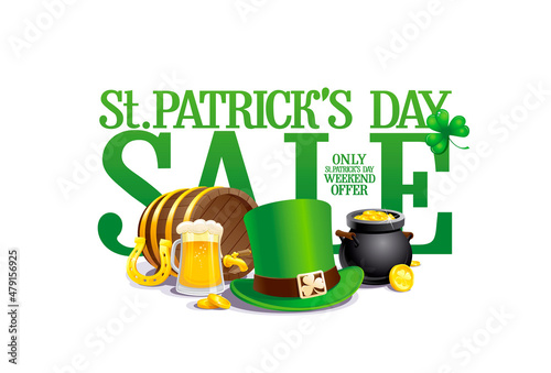 Saint Patrick's day sale poster