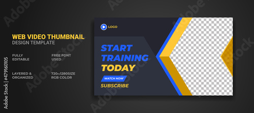 Youtube thumbnail and web banner template