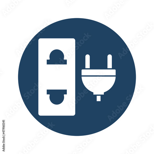 electric plug Vector icon which is suitable for commercial work and easily modify or edit it

