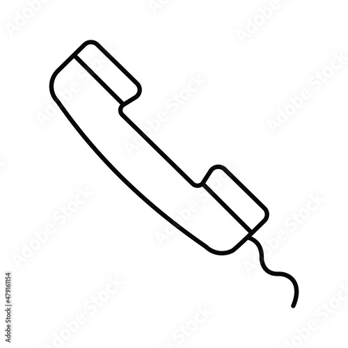 call receiver Vector icon which is suitable for commercial work and easily modify or edit it


