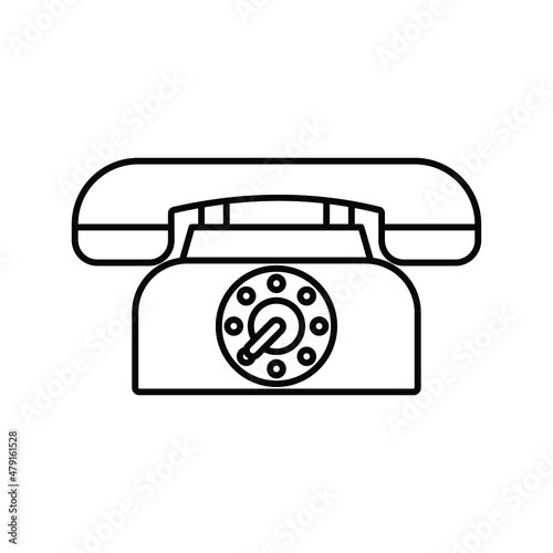 Landline Vector icon which is suitable for commercial work and easily modify or edit it

