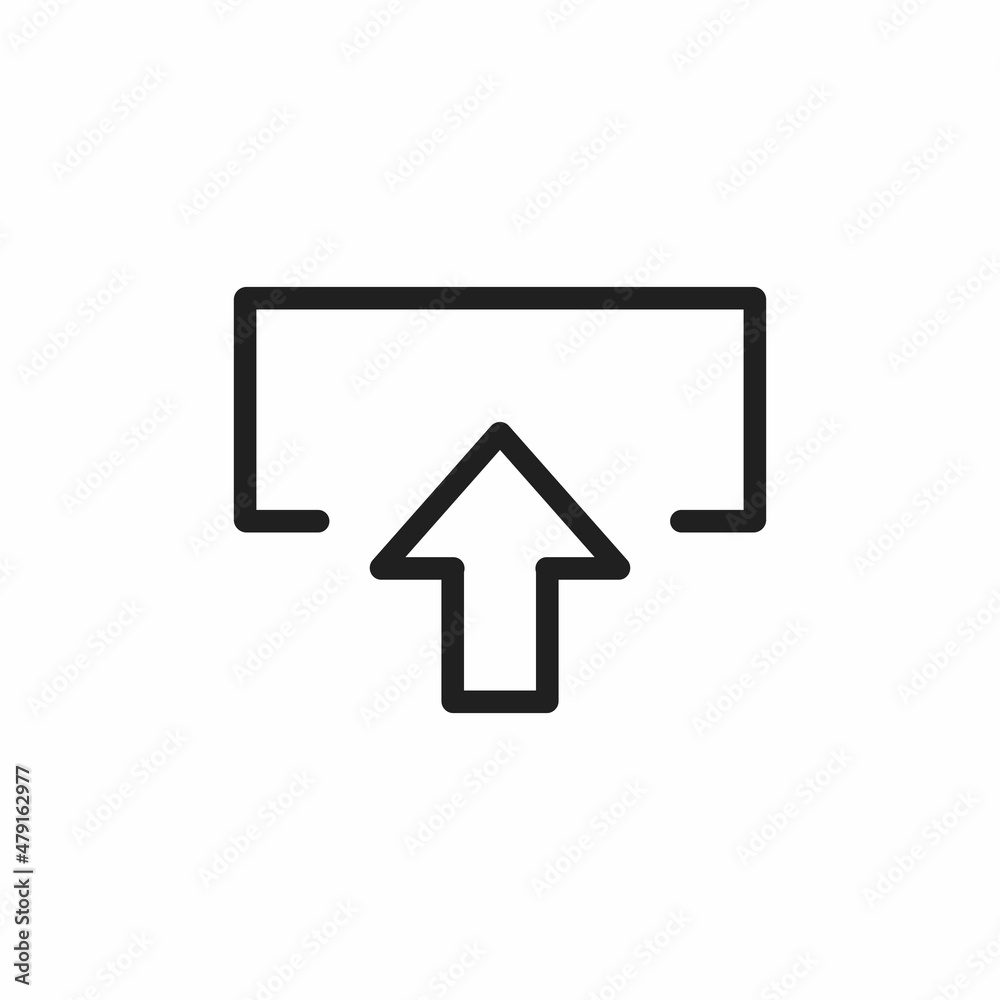 Upload icon vector. Upload flat style isolated on a white background - stock vector. Upload icon vector. Upload flat style isolated on a white background - stock vector.