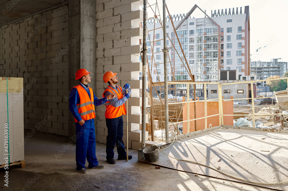 custom made wallpaper toronto digitalTwo builders standing and talking about construction
