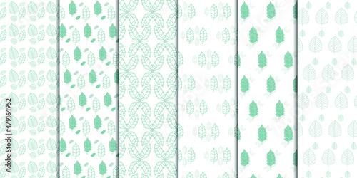 leaf pattern, wallpaper, illustration, vector.