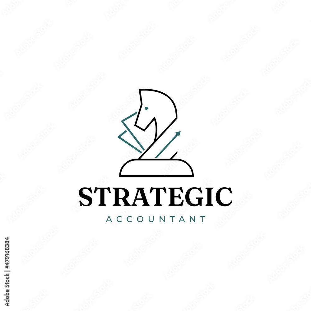 Simple Clean Strategic Accounting Logo Design Template Simple Clean Strategic Accounting Logo Design Template
