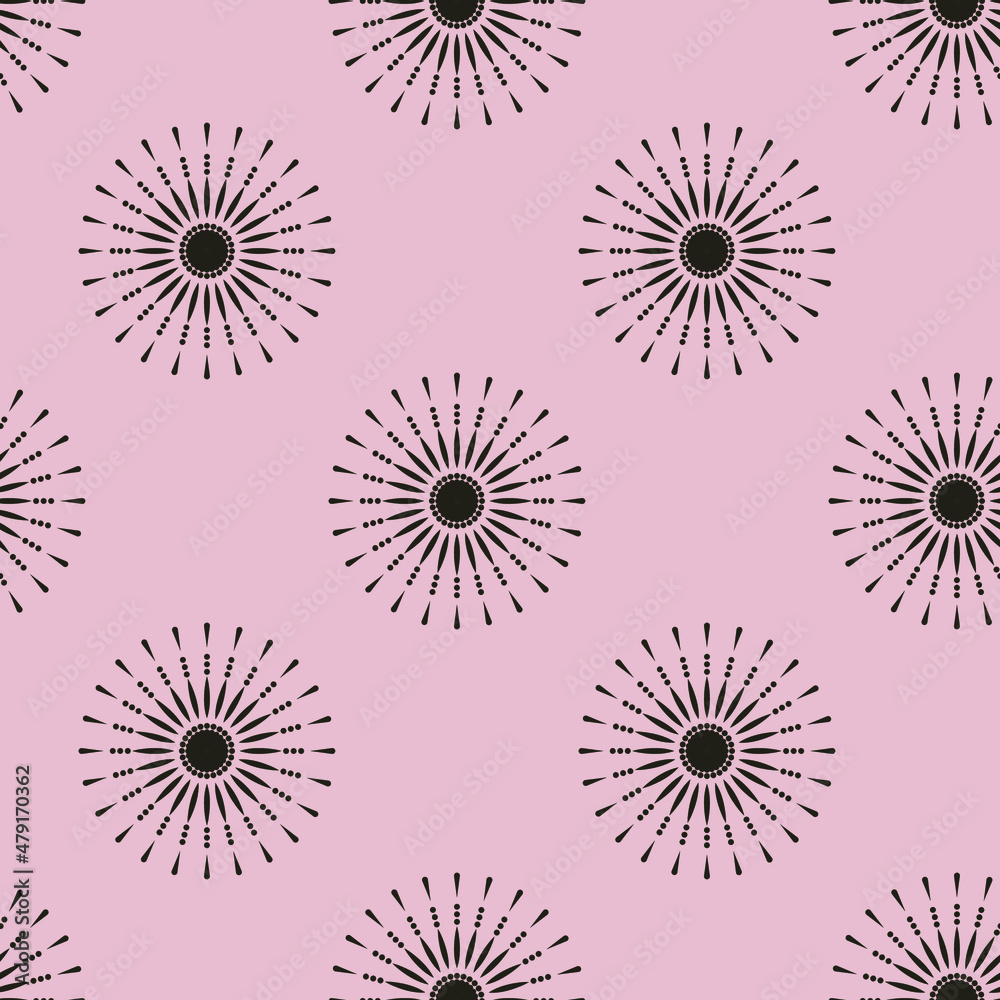 circles flowers abstract pattern asian motif circles flowers abstract pattern asian motif