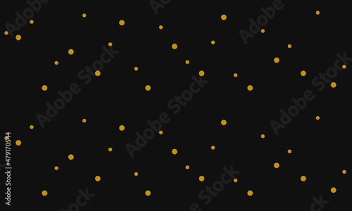 black background with golden yellow circle set