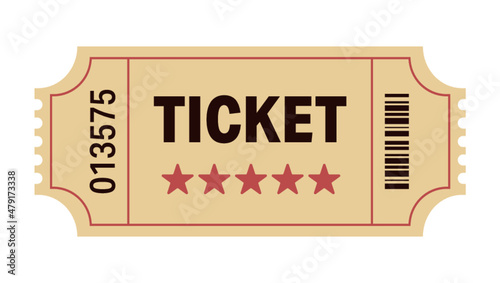 Cinema ticket / biograf bilet, Vector