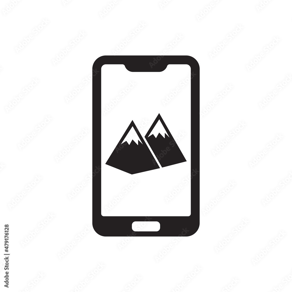 Mobile Photography icon ( vector illustration ) Mobile Photography icon ( vector illustration )