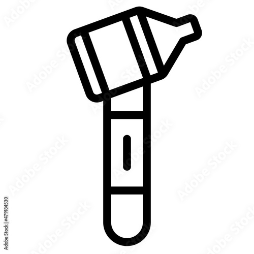 otoscope outline icon