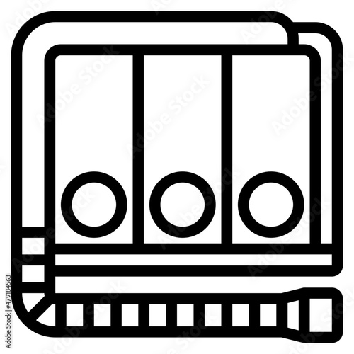 spirometer outline icon