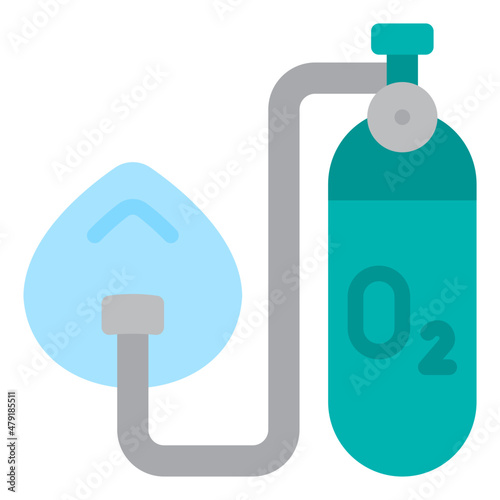 oxygen flat icon