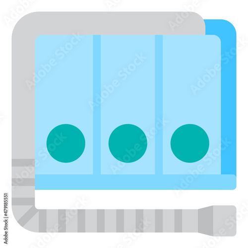 spirometer flat icon