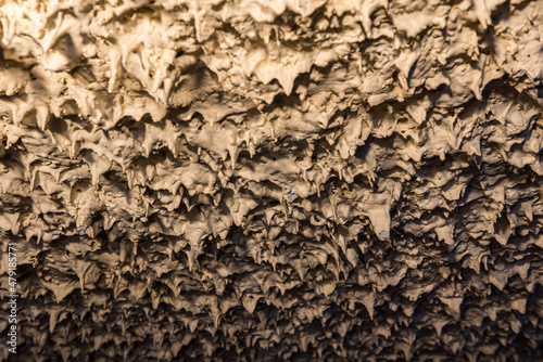 Room ceiling that looks like stalactites