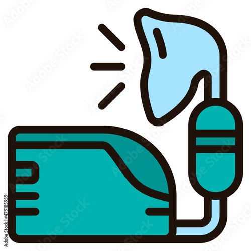 nebulizer filled outline icon